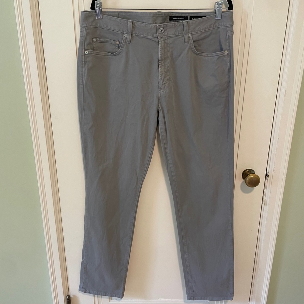 Bonobos Chino Pants Grey Stretch 35x32